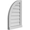 Ekena Millwork Quarter Round Top Left Surface Mount PVC Gable Vent w/ 2"W x 2"P Brickmould Sill Frame, 16"W x 24"H GVPQL16X2403SN - alternate 4